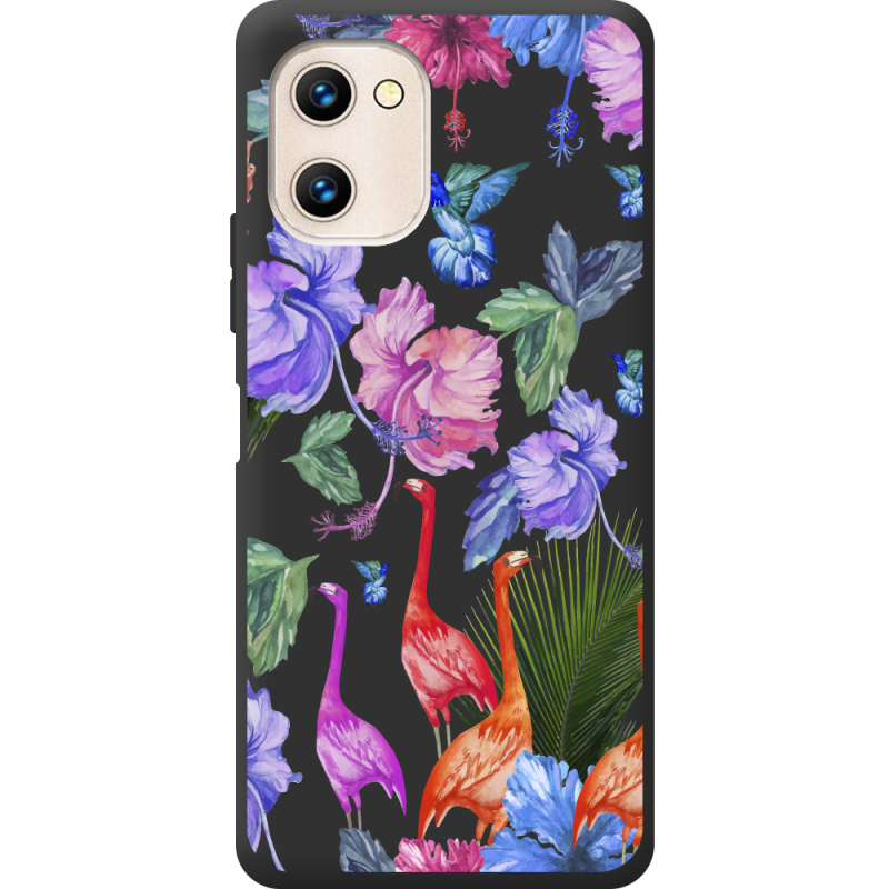 Прозрачный чехол BoxFace Umidigi G1 Flamingo