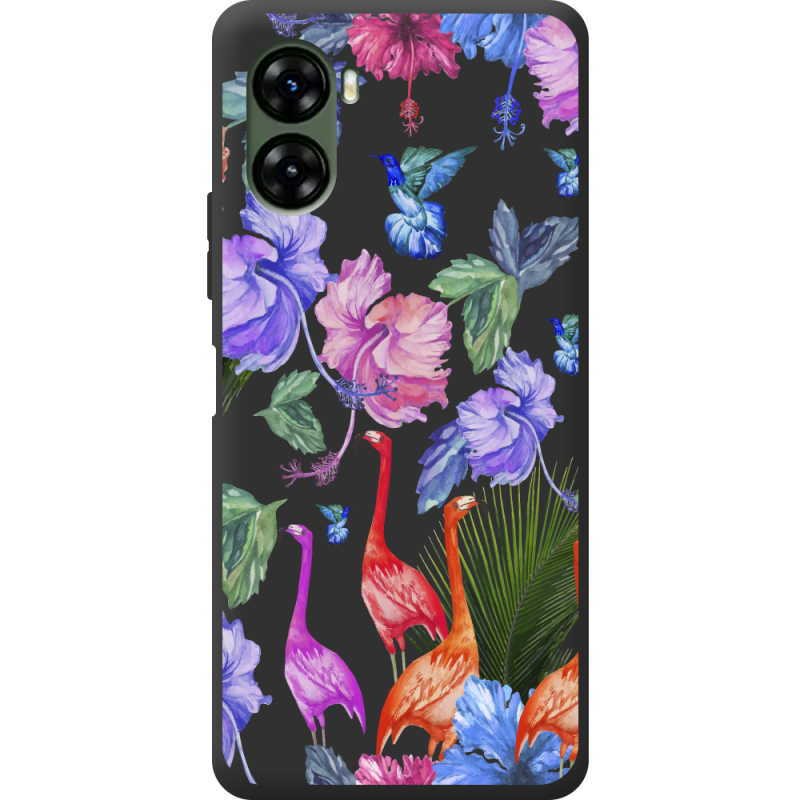 Прозрачный чехол BoxFace Umidigi G3 Flamingo