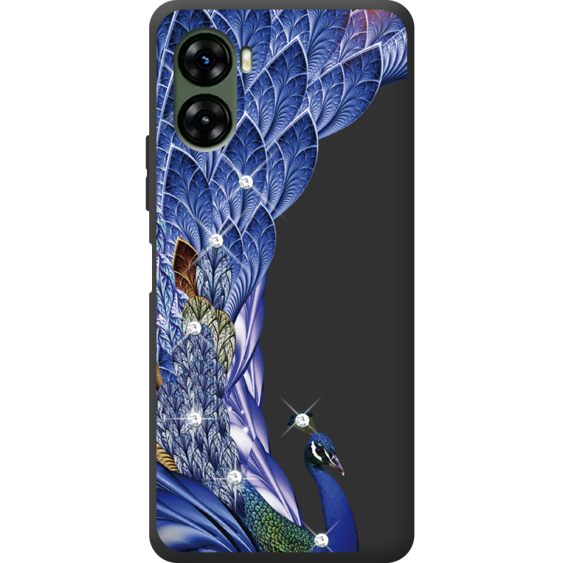 Чехол со стразами Umidigi G3 Peafowl
