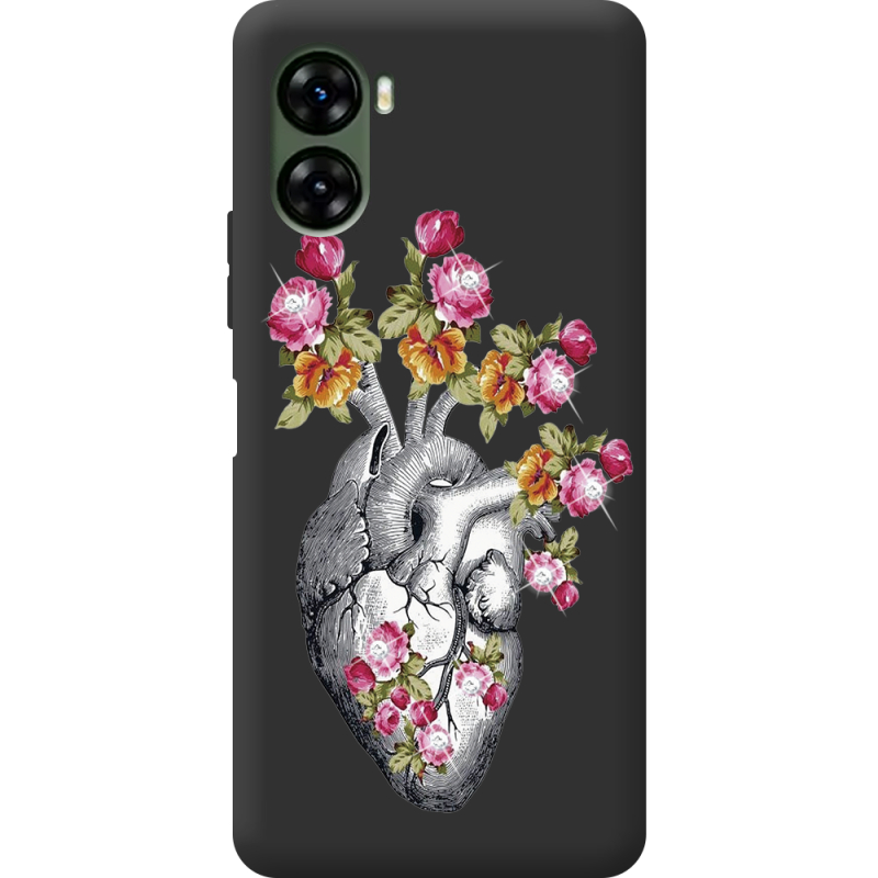 Чехол со стразами Umidigi G3 Heart