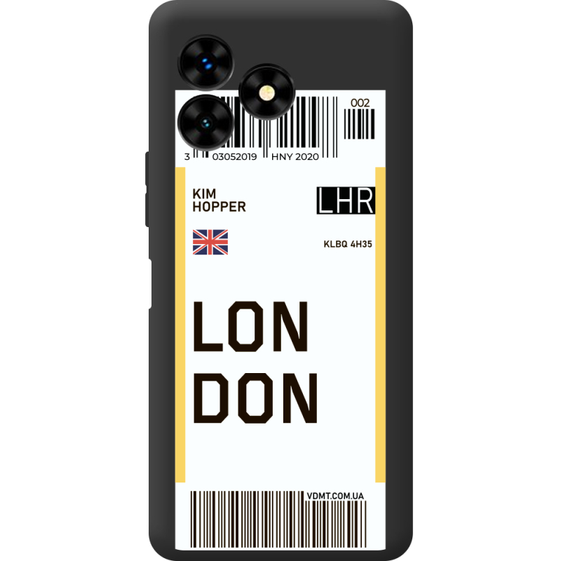 Прозрачный чехол BoxFace Umidigi G5 Mecha Ticket London