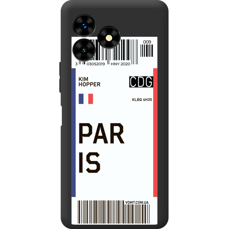 Прозрачный чехол BoxFace Umidigi G5 Mecha Ticket Paris