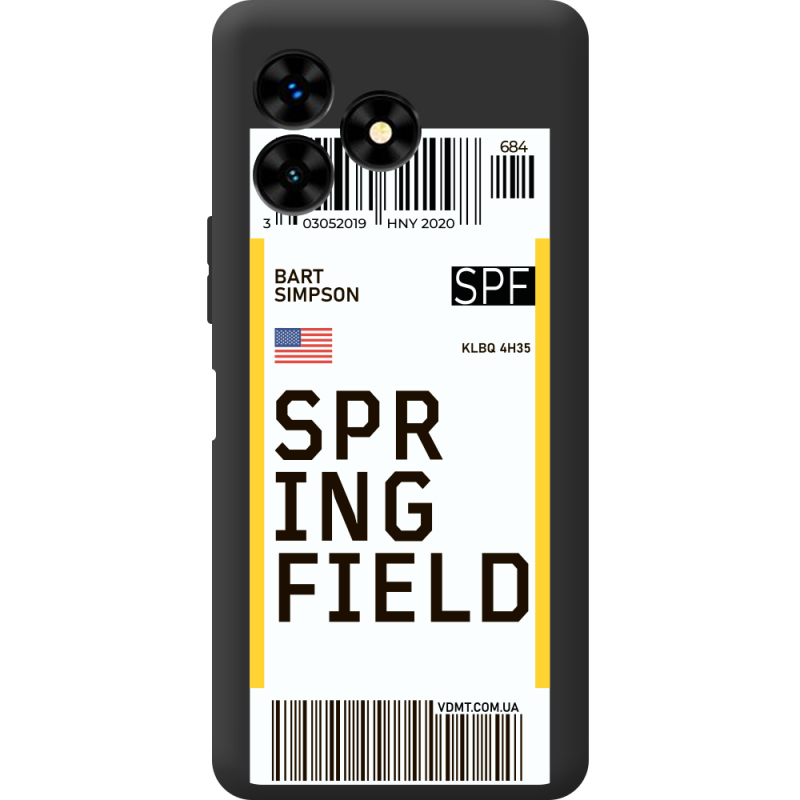 Прозрачный чехол BoxFace Umidigi G5 Mecha Ticket Springfield