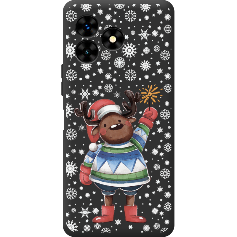 Прозрачный чехол BoxFace Umidigi G5 Mecha Christmas Deer with Snow