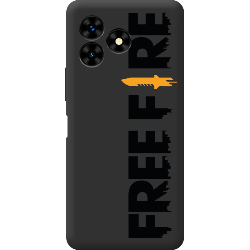 Прозрачный чехол BoxFace Umidigi G5 Mecha Free Fire Black Logo
