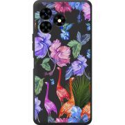 Прозрачный чехол BoxFace Umidigi G5 Mecha Flamingo