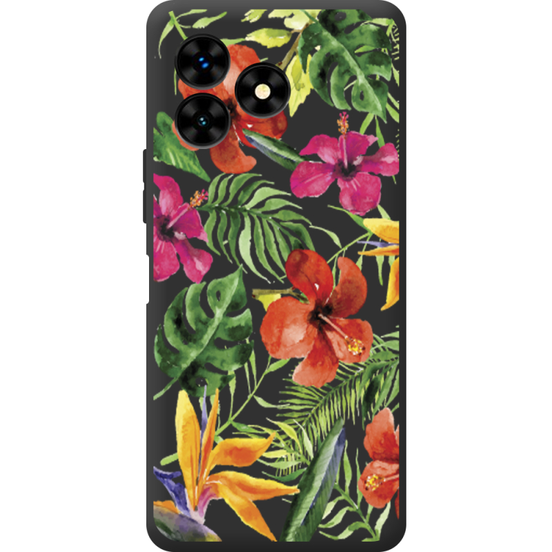 Прозрачный чехол BoxFace Umidigi G5 Mecha Tropical Flowers