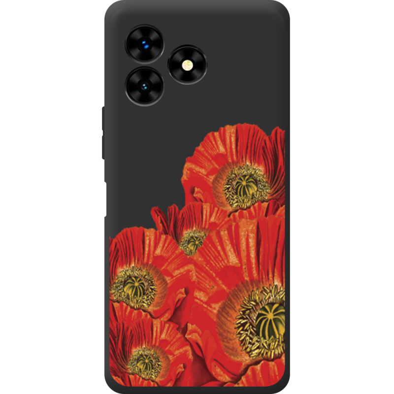 Прозрачный чехол BoxFace Umidigi G5 Mecha Red Poppies