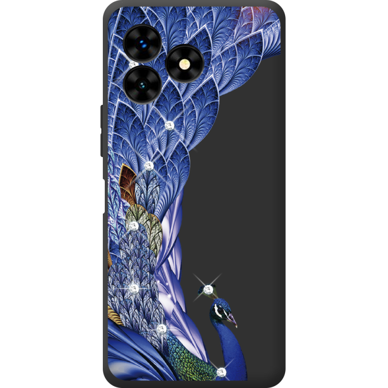 Чехол со стразами Umidigi G5 Mecha Peafowl
