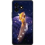 Чехол со стразами Umidigi G5 Mecha Girl with Umbrella