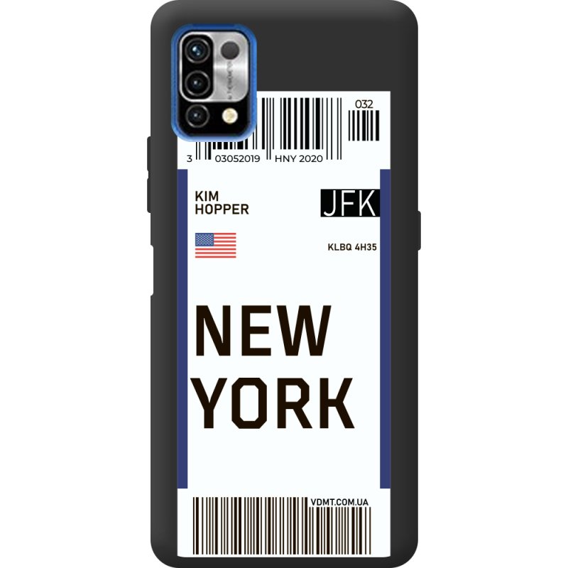 Прозрачный чехол BoxFace Umidigi Power 5 Ticket New York