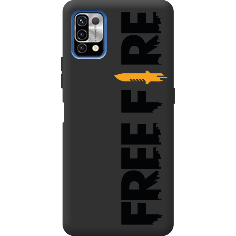 Прозрачный чехол BoxFace Umidigi Power 5 Free Fire Black Logo