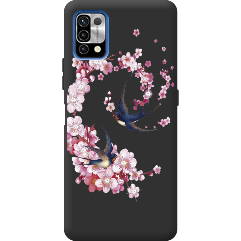 Чехол со стразами Umidigi Power 5 Swallows and Bloom