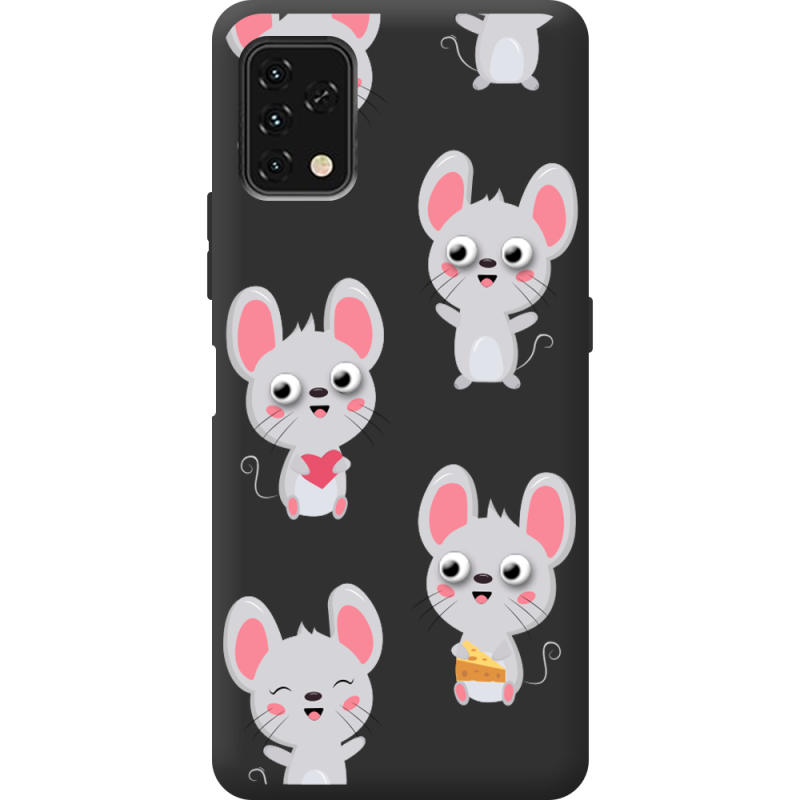 Прозрачный чехол BoxFace Umidigi Power 5S с 3D-глазками Mouse