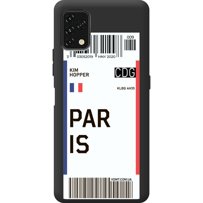 Прозрачный чехол BoxFace Umidigi Power 5S Ticket Paris