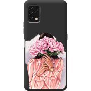 Прозрачный чехол BoxFace Umidigi Power 5S Девушка с Пионами