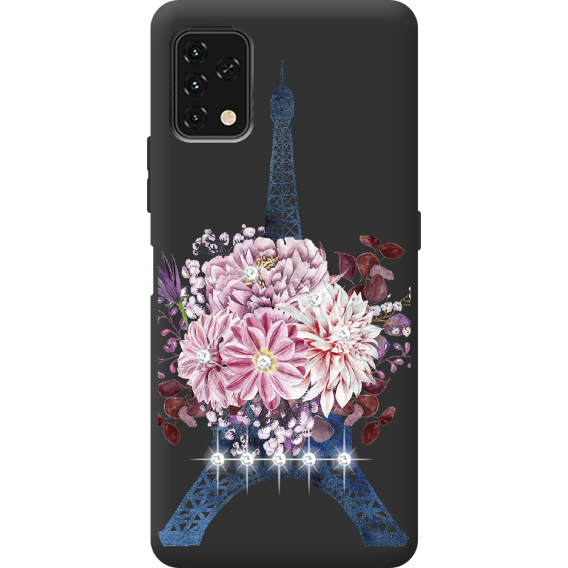 Чехол со стразами Umidigi Power 5S Eiffel Tower