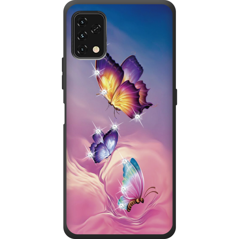 Чехол со стразами Umidigi Power 5S Butterflies