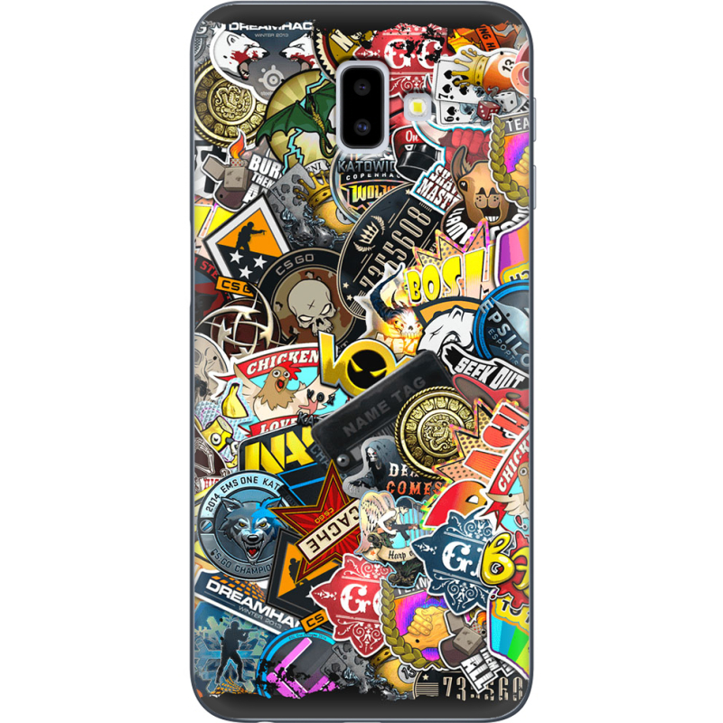 Чехол Uprint Samsung J610 Galaxy J6 Plus 2018 CS:Go Stickerbombing