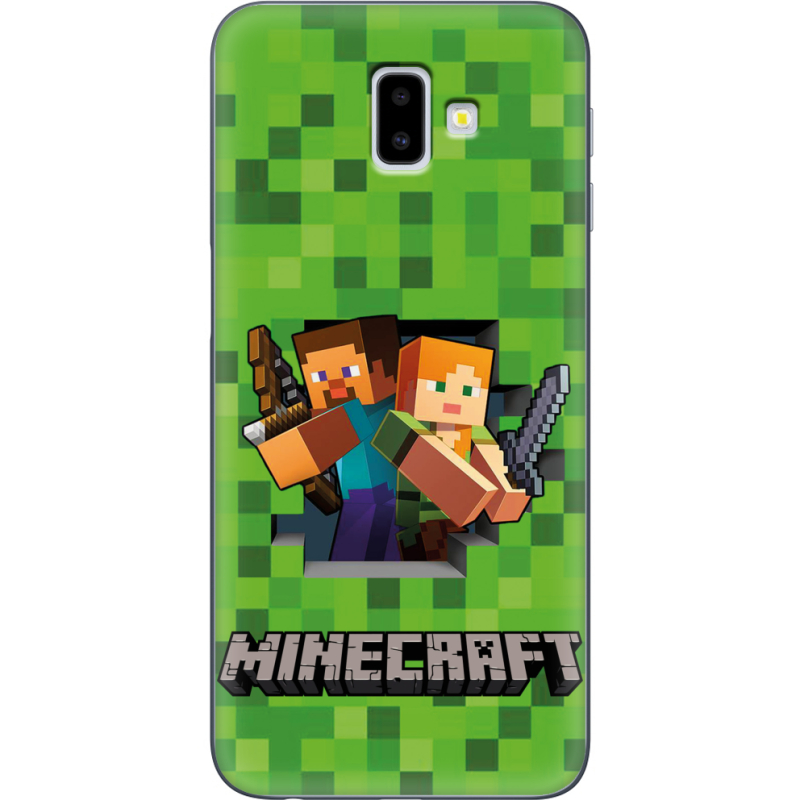 Чехол Uprint Samsung J610 Galaxy J6 Plus 2018 Майнкрафт Стів і Алекс