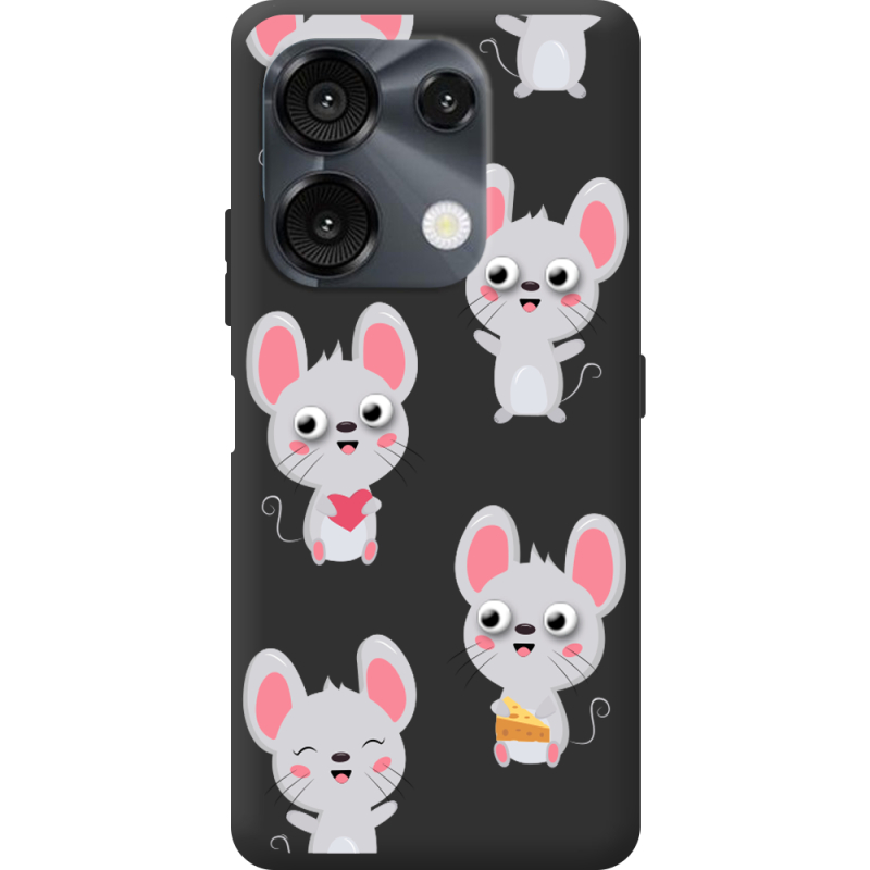 Прозрачный чехол BoxFace Umidigi G9 5G с 3D-глазками Mouse