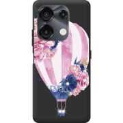 Чехол со стразами Umidigi G9 5G Pink Air Baloon