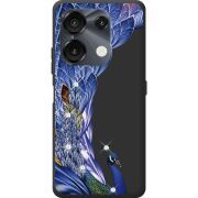 Чехол со стразами Umidigi G9 5G Peafowl