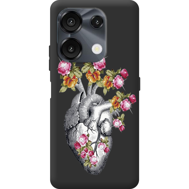 Чехол со стразами Umidigi G9 5G Heart