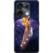 Чехол со стразами Umidigi G9 5G Girl with Umbrella