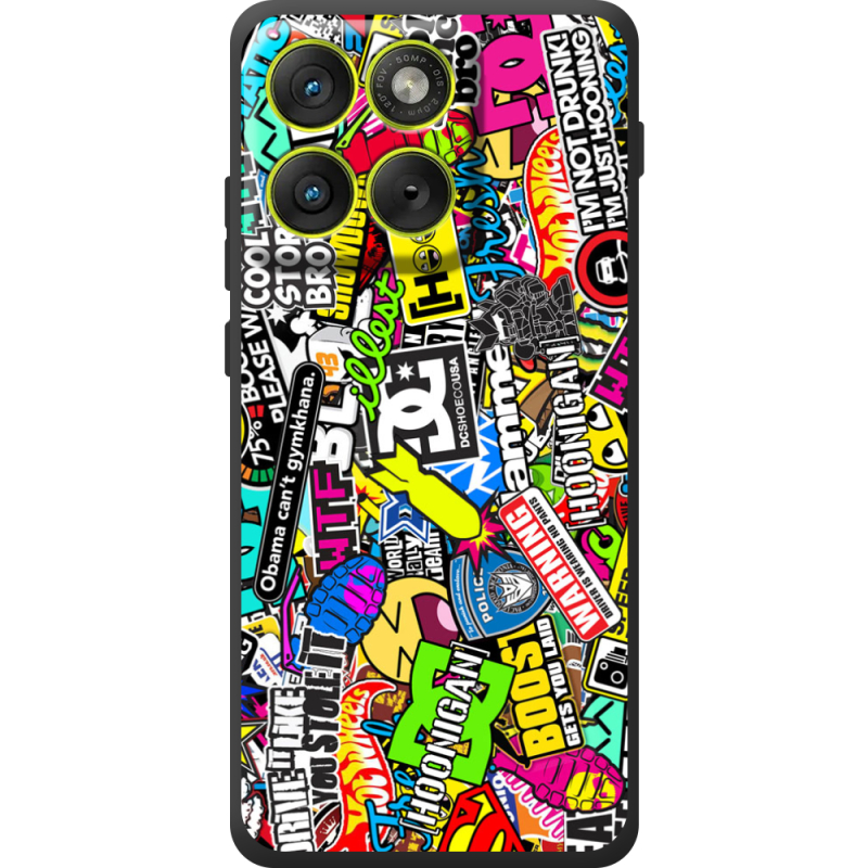 Чохол BoxFace Moto Edge 70 Multicolored Inscriptions