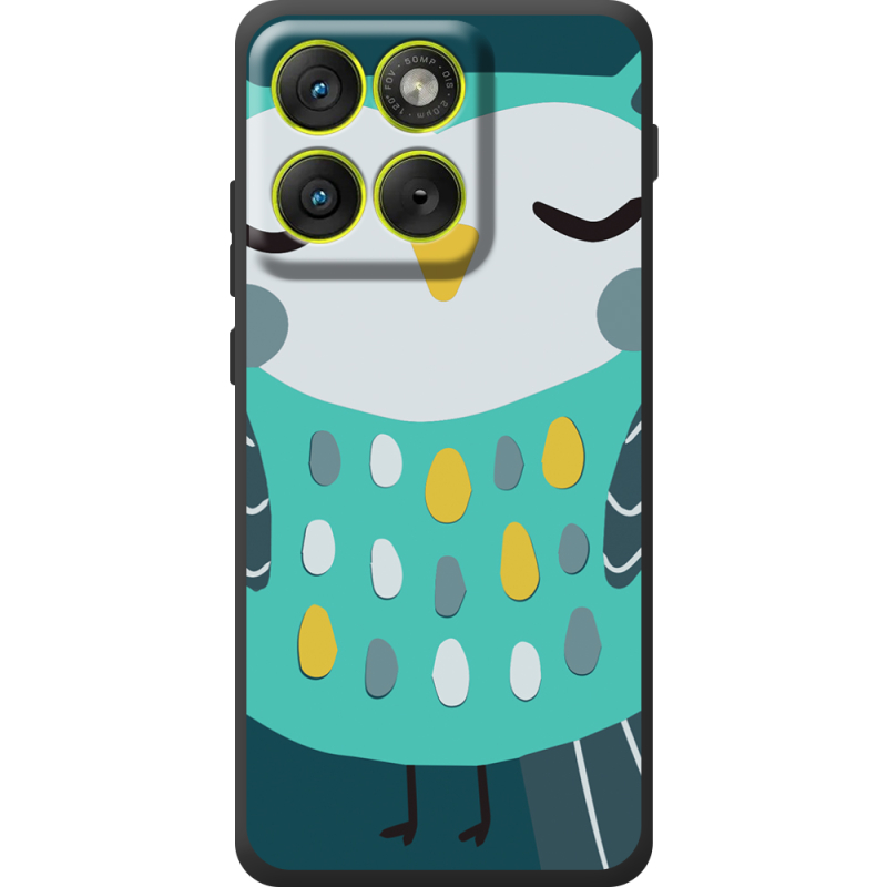 Чохол BoxFace Moto Edge 70 Green Owl