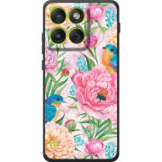 Чохол BoxFace Moto Edge 70 Birds in Flowers