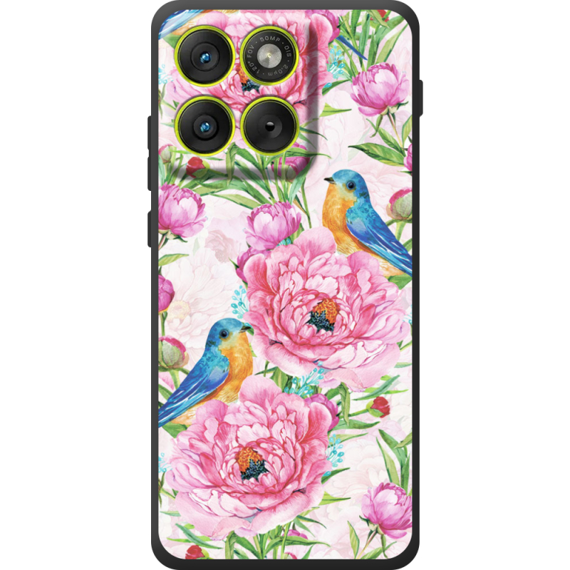 Чохол BoxFace Moto Edge 70 Birds and Flowers