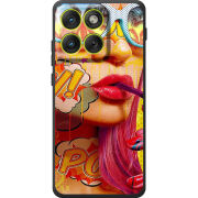 Чохол BoxFace Moto Edge 70 Yellow Girl Pop Art