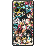 Чохол BoxFace Moto Edge 70 Anime Stickers