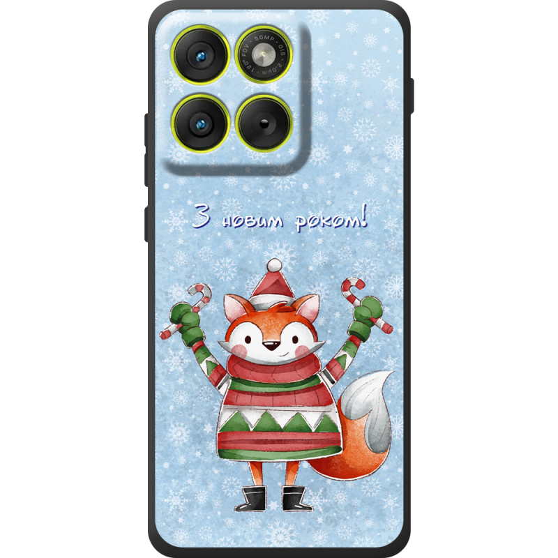 Чохол BoxFace Moto Edge 70 Fox З новим роком!