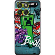 Чохол BoxFace Moto Edge 70 Minecraft Graffiti