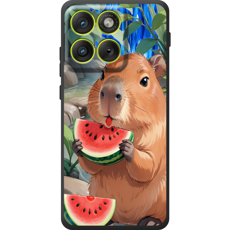 Чохол BoxFace Moto Edge 70 Капібара з кавуном