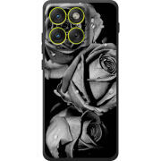 Чохол BoxFace Moto Edge 70 Black and White Roses