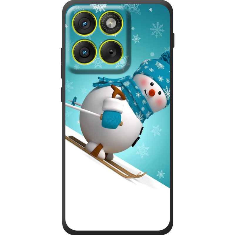 Чохол BoxFace Moto Edge 70 Skier Snowman
