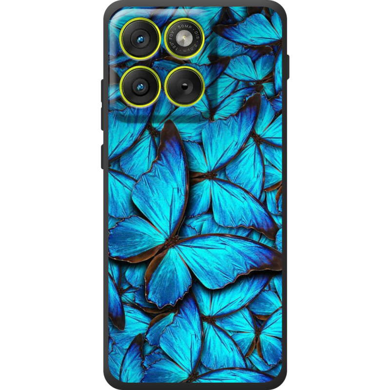 Чохол BoxFace Moto Edge 70 лазурные бабочки