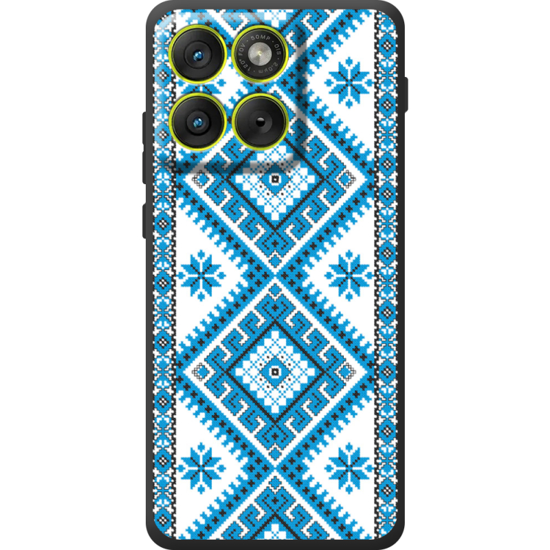 Чохол BoxFace Moto Edge 70 Блакитний Орнамент