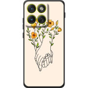 Чохол BoxFace Moto Edge 70 Flower Hands