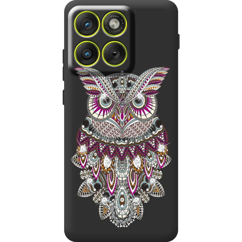 Чохол зі стразами Moto Edge 70 Owl