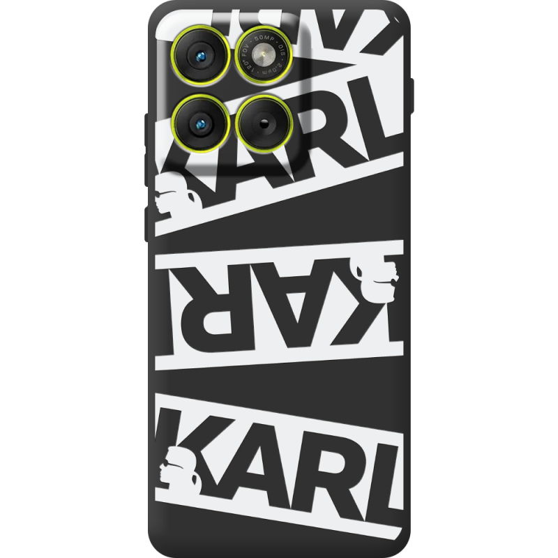 Чорний чохол BoxFace Moto Edge 70 White Karl