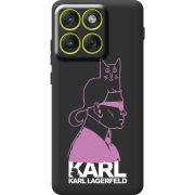 Чорний чохол BoxFace Moto Edge 70 Pink Karl