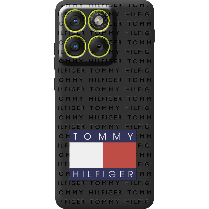 Чорний чохол BoxFace Moto Edge 70 Tommy Print