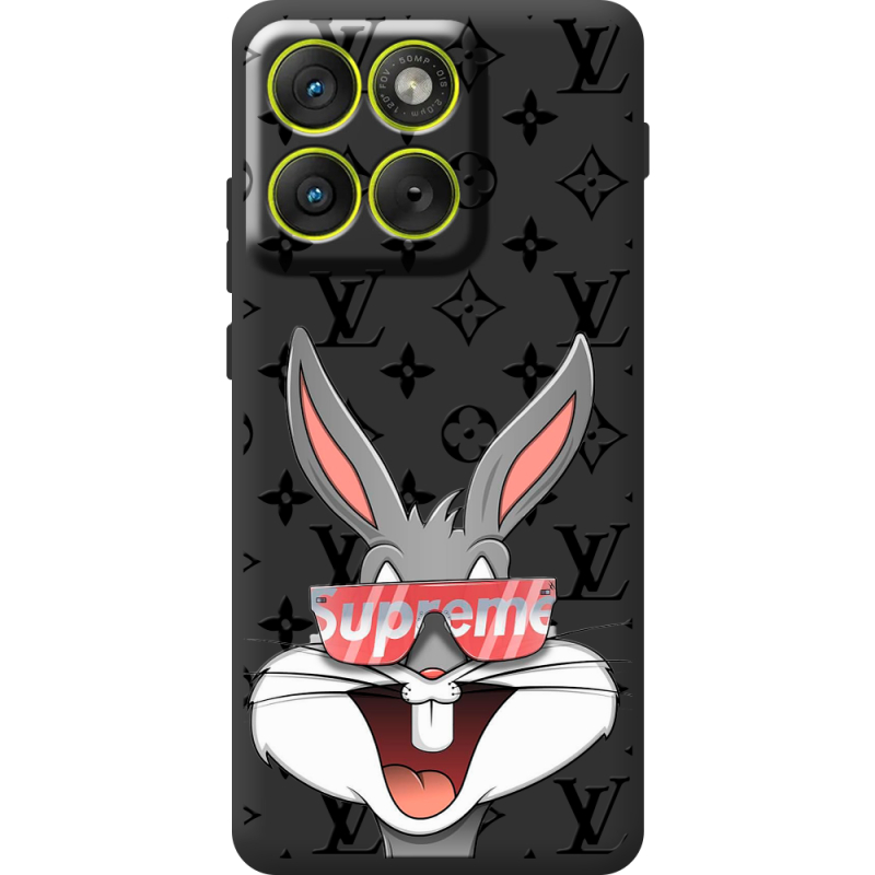 Чорний чохол BoxFace Moto Edge 70 looney bunny