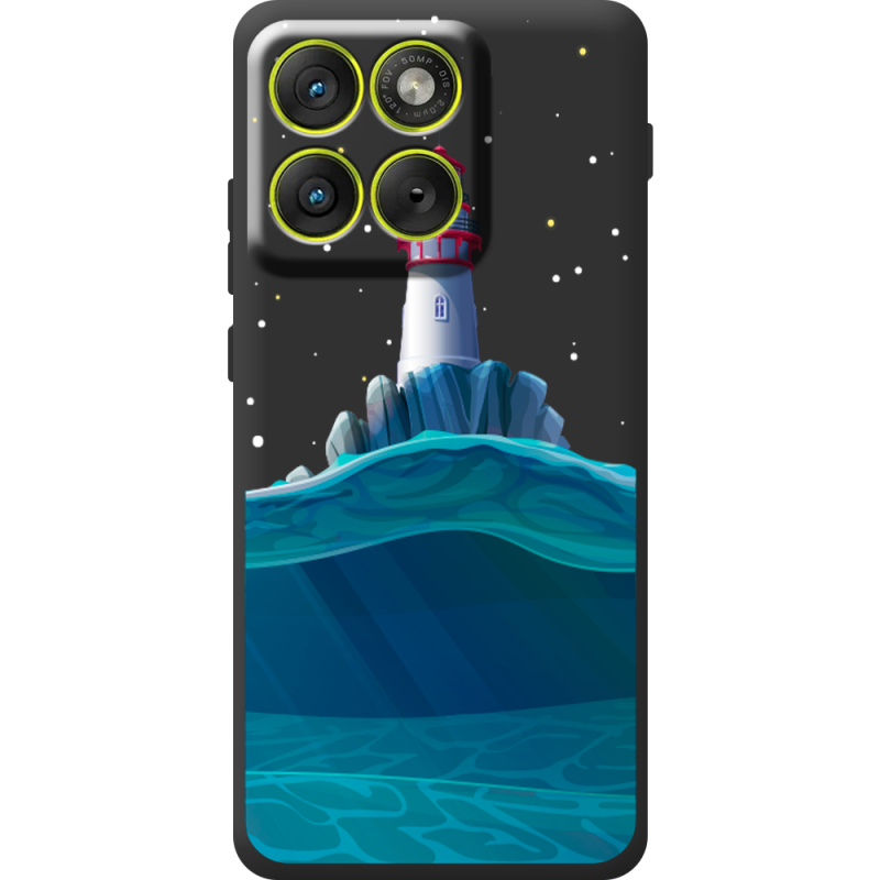 Чорний чохол BoxFace Moto Edge 70 Lighthouse