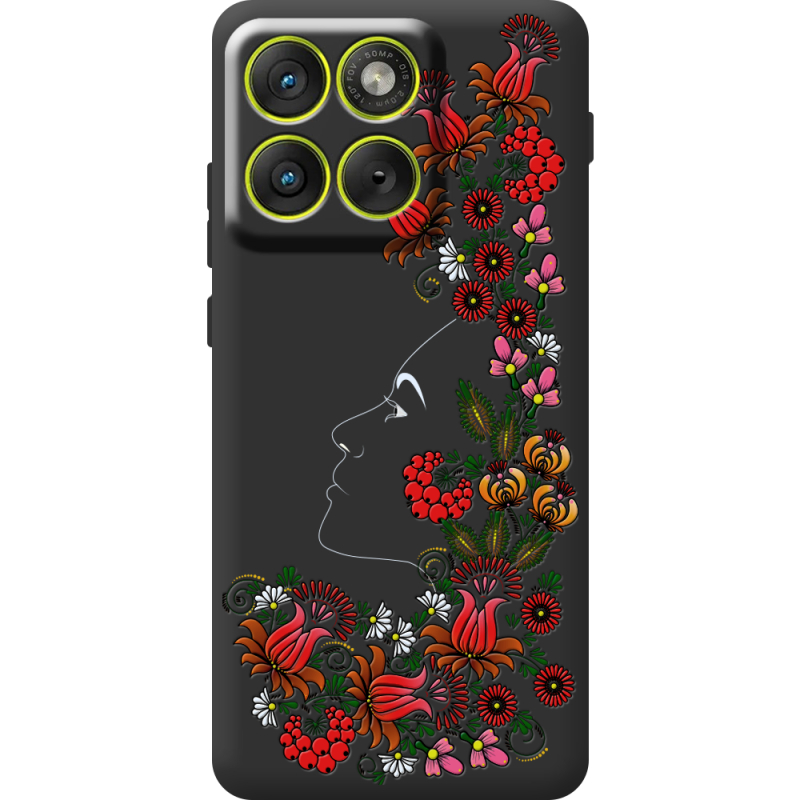 Чорний чохол BoxFace Moto Edge 70 3D Ukrainian Muse